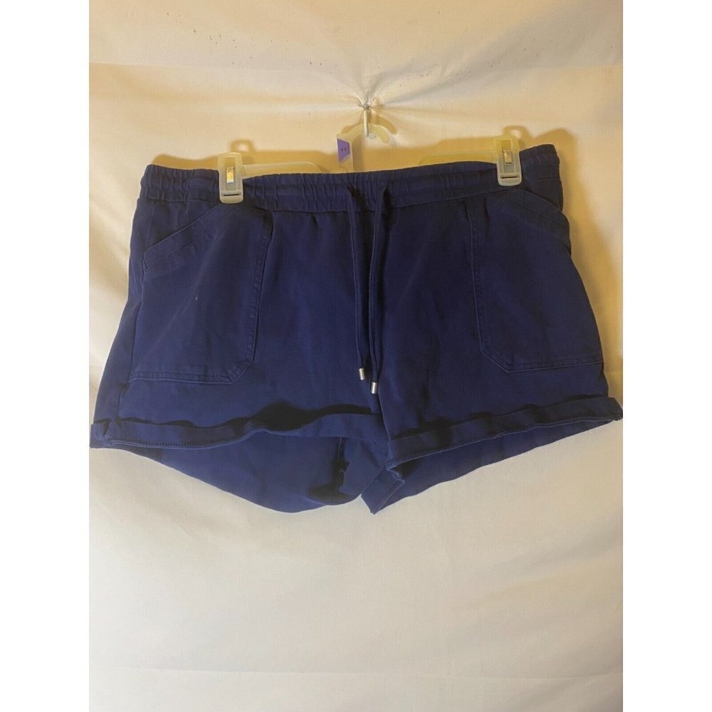 St Johns‎ Bay Navy Shorts Women’s Plus Size XXL 2X 18/20 Stretch Pockets Beach